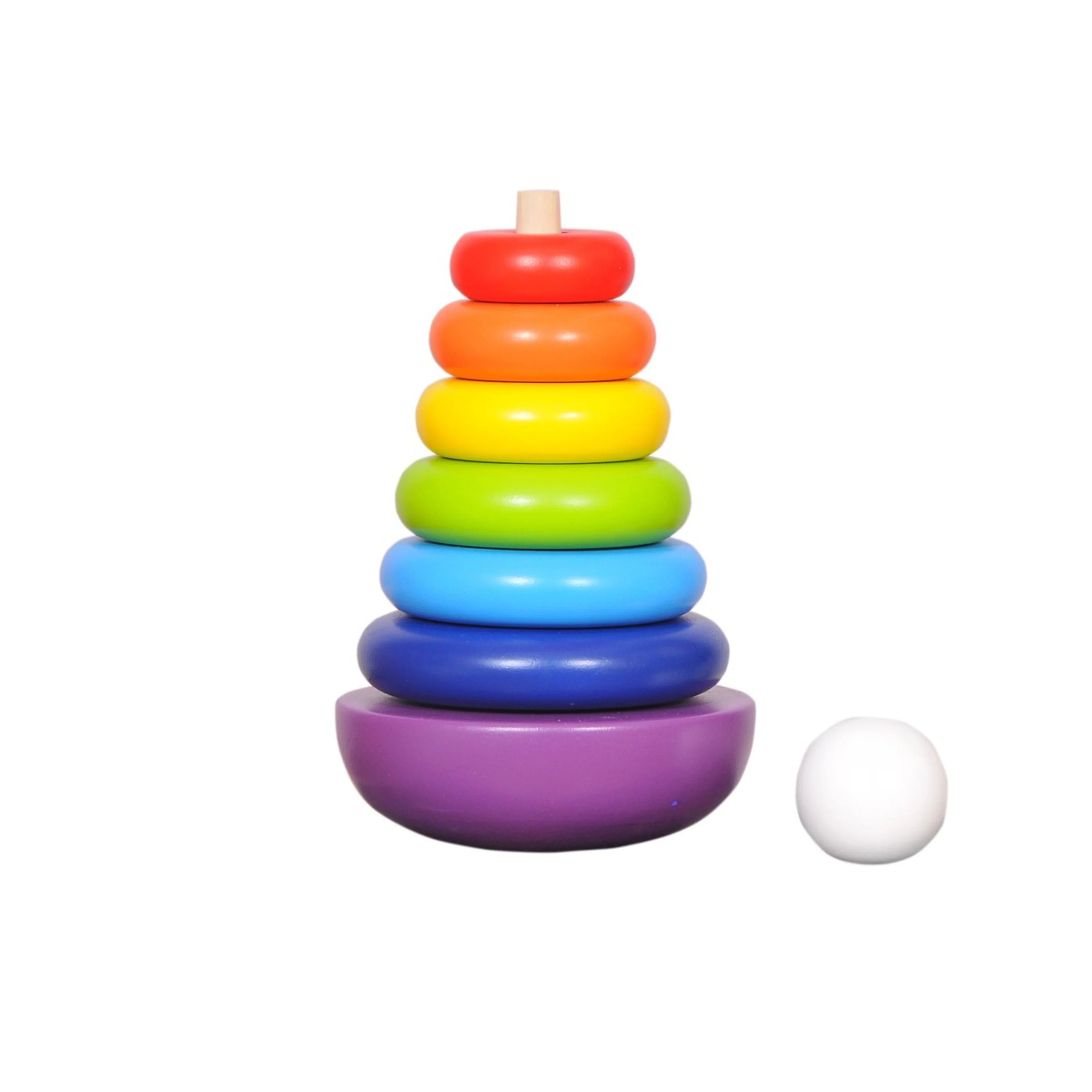 Montessori Wooden Ring Stacker