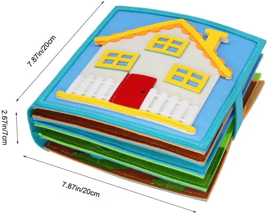 Montessori Educational Felt House Playbook