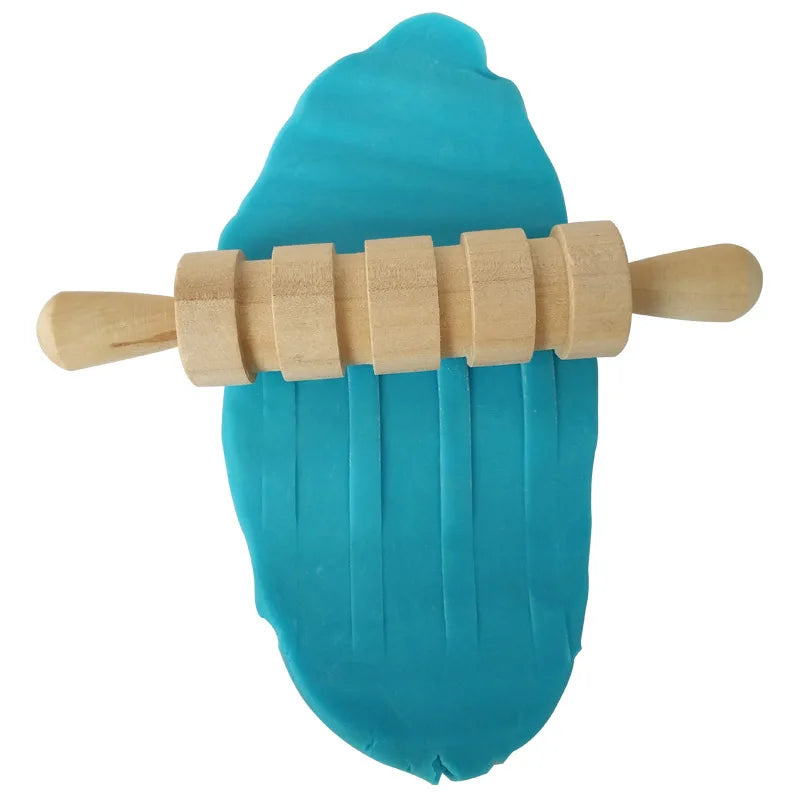 12pcs  Wooden Playdough Tool Kit