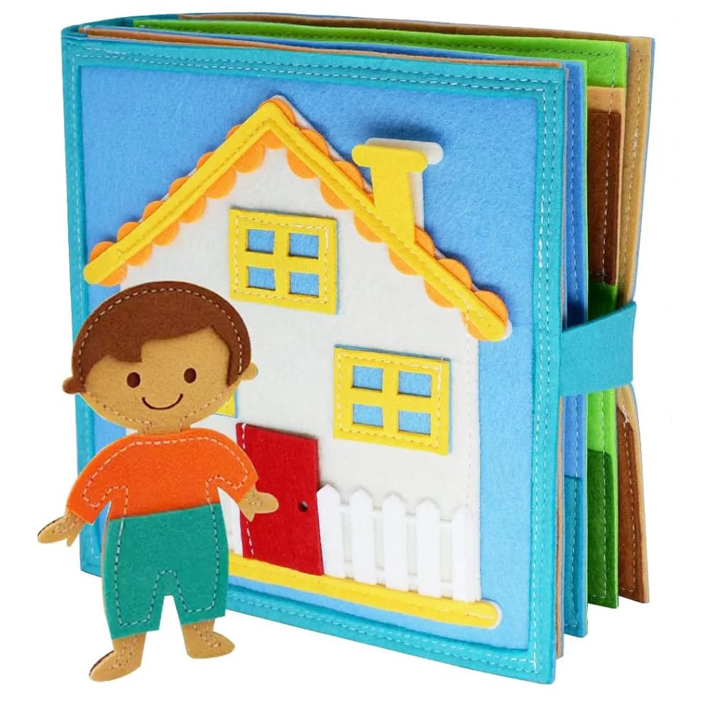 Montessori Educational Felt House Playbook