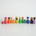 Wooden People Figures Set – 10 Pieces