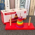 Montessori-inspired wooden logic puzzle toy