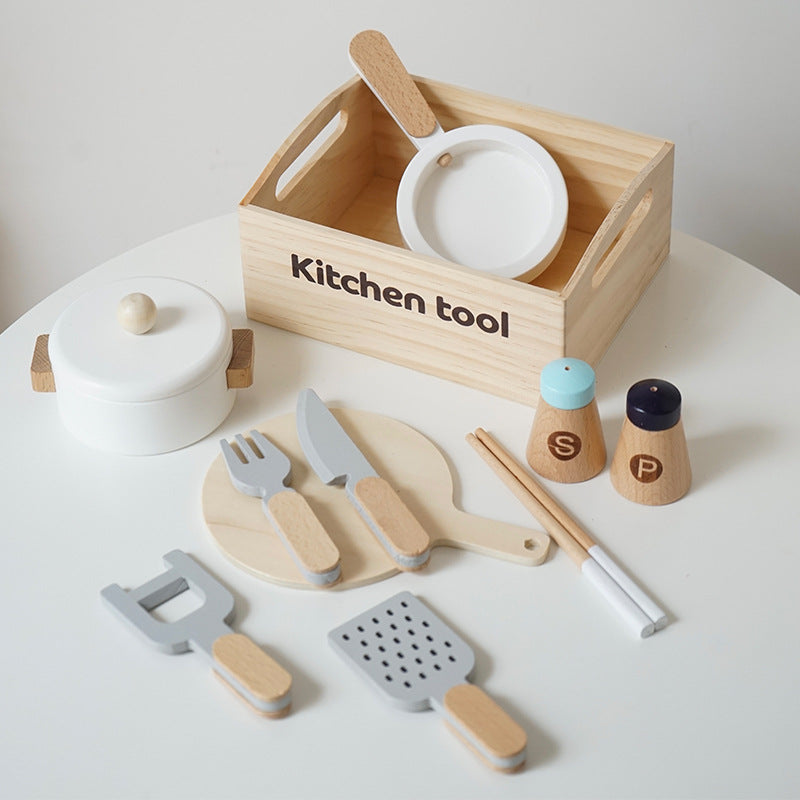 Wooden Montessori Pretend Play Food Sets