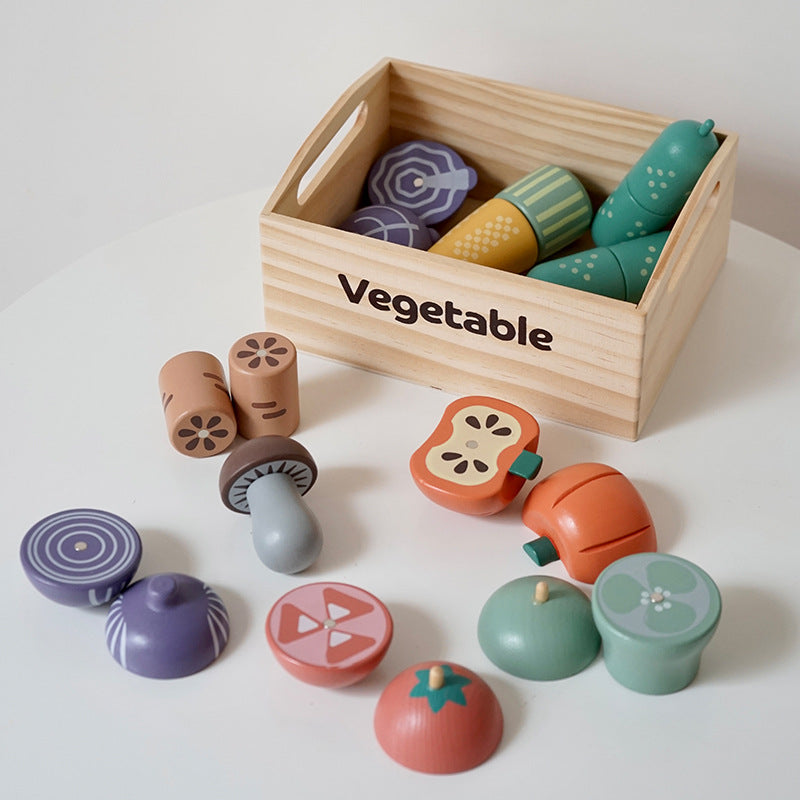 Wooden Montessori Pretend Play Food Sets