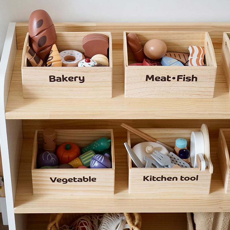 Wooden Montessori Pretend Play Food Sets