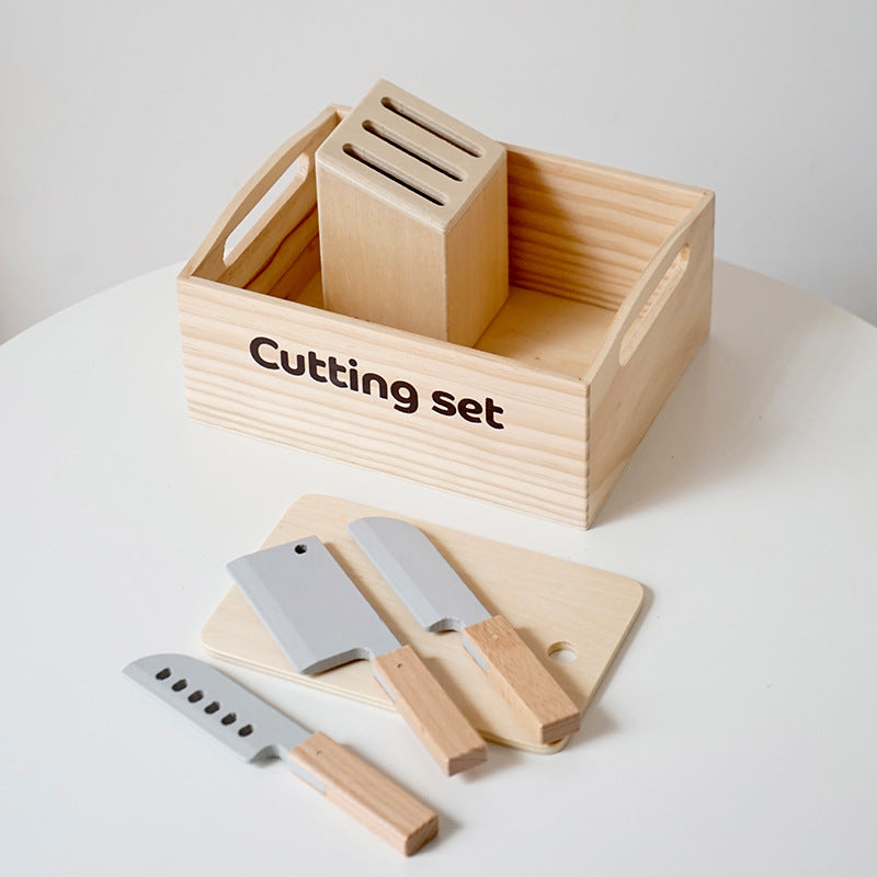 Wooden Montessori Pretend Play Food Sets
