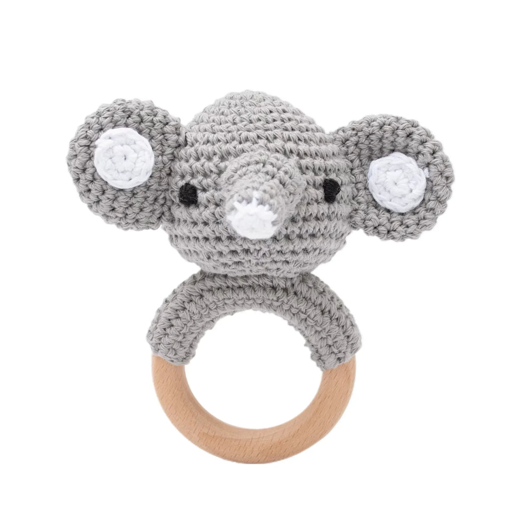 Crochet Wooden Rattle Toy