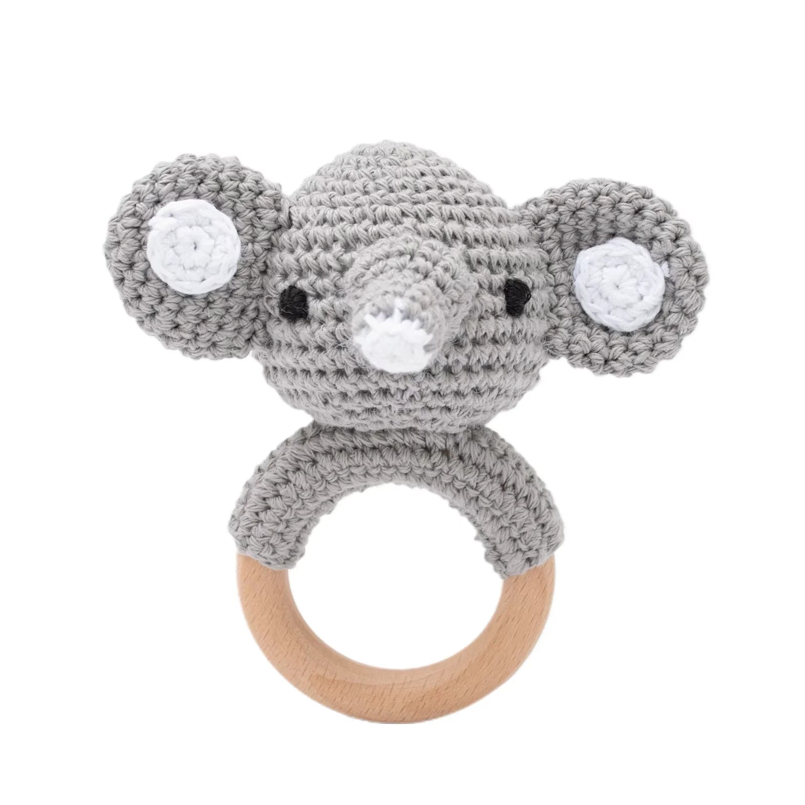 Crochet Wooden Rattle Toy