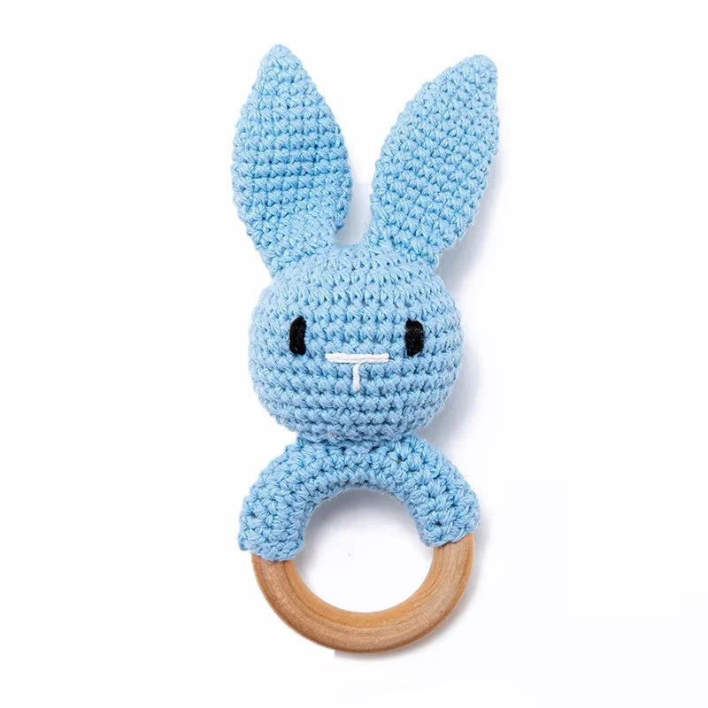 Crochet Wooden Rattle Toy