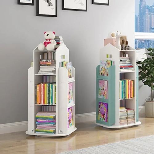 360° Rotating Wooden Children's Bookshelf