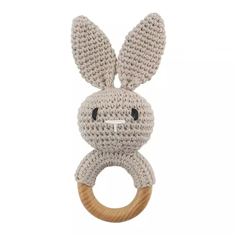 Crochet Wooden Rattle Toy