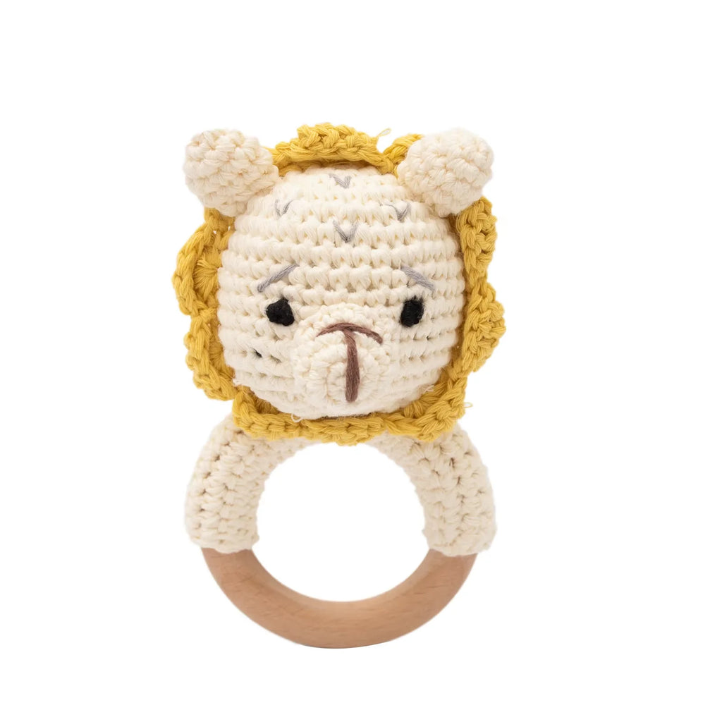 Crochet Wooden Rattle Toy