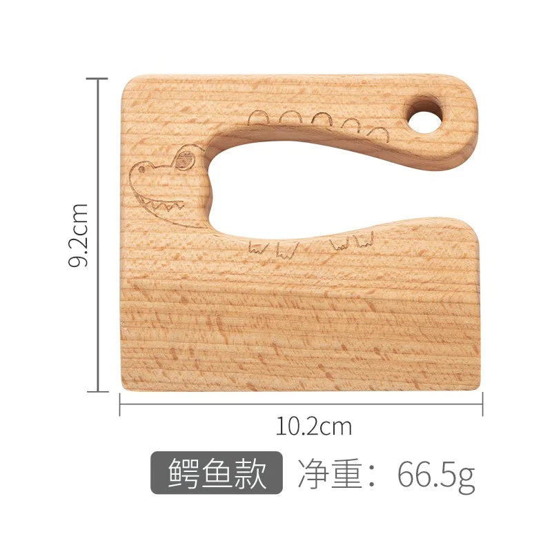 Wooden Kids Cooking Cutting Tool