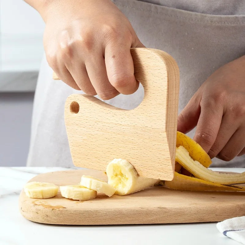Wooden Kids Cooking Cutting Tool