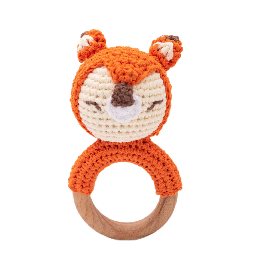 Crochet Wooden Rattle Toy