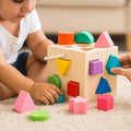 Wooden Montessori Shape Sorter Box for toddlers