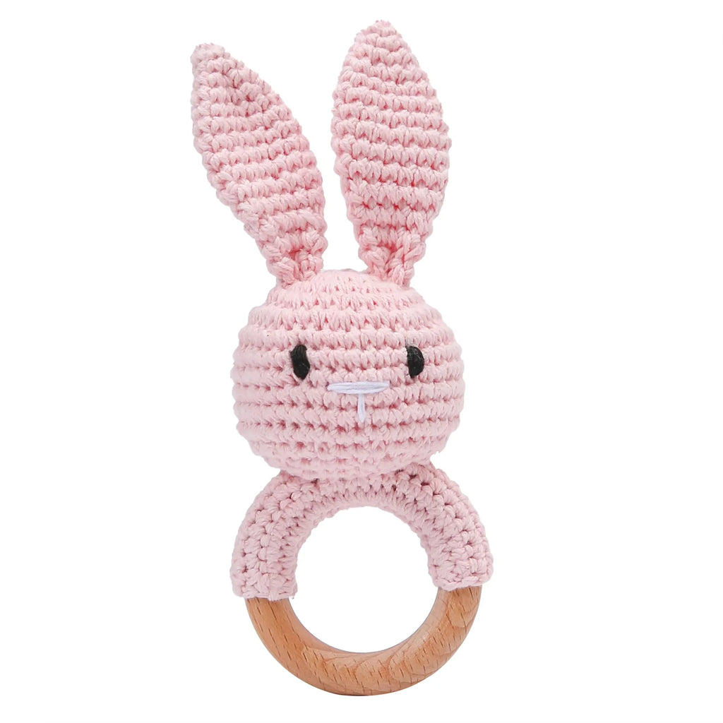Crochet Wooden Rattle Toy