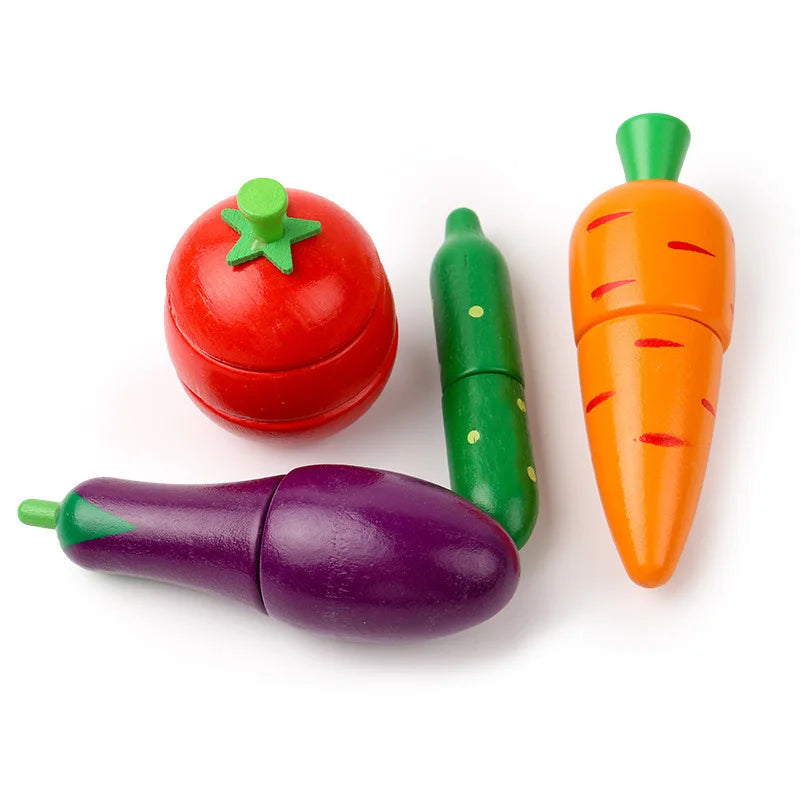 Wooden Chopping Fruit/Veg Set