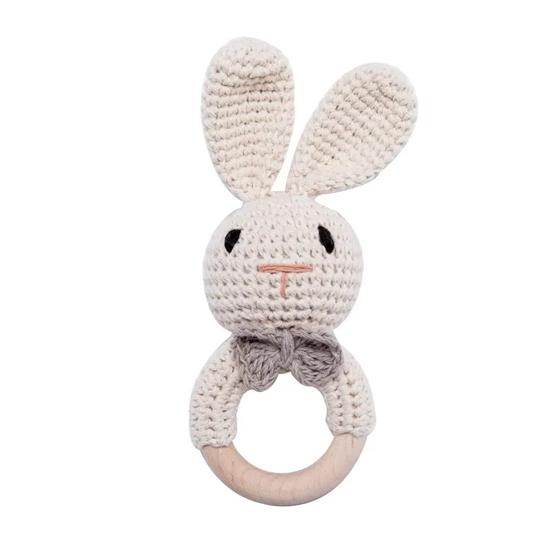 Crochet Wooden Rattle Toy