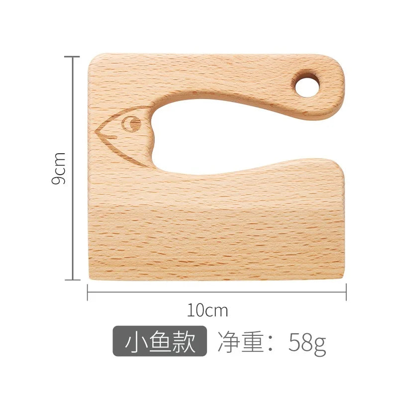 Wooden Kids Cooking Cutting Tool