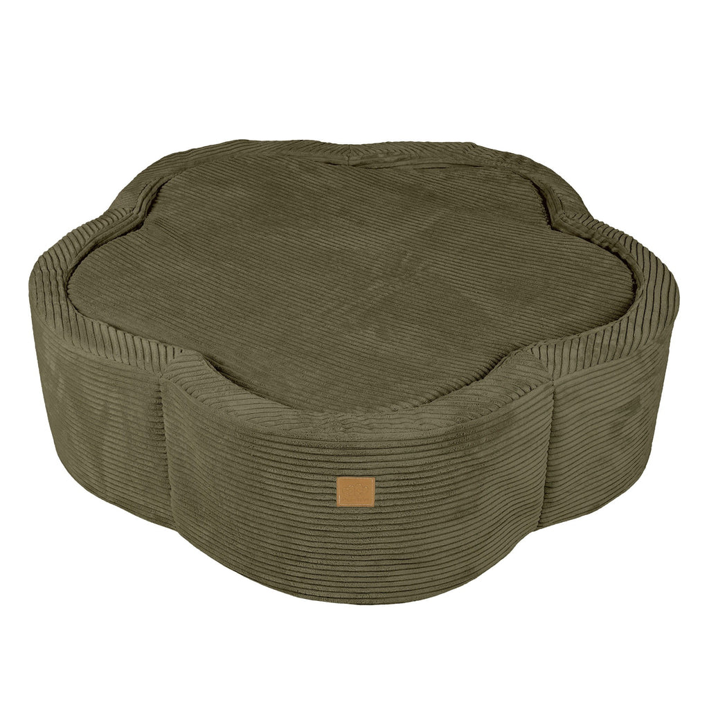 Foam Baby Ball Pit - Aesthetic Khaki Flower
